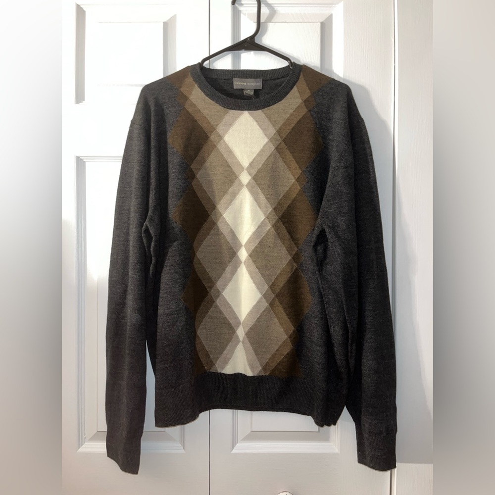 Tricots St. Raphael brown and white sweater
